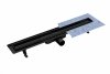 BESCO Odpływ prysznicowy liniowy Virgo Nero Duo 60x6 OL-60-VN